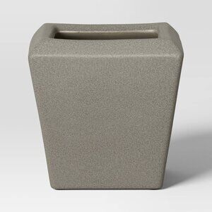 9.84" Square Planter Pot  - Charcoal Gray Ceramic‎ - Threshold Studio McGee